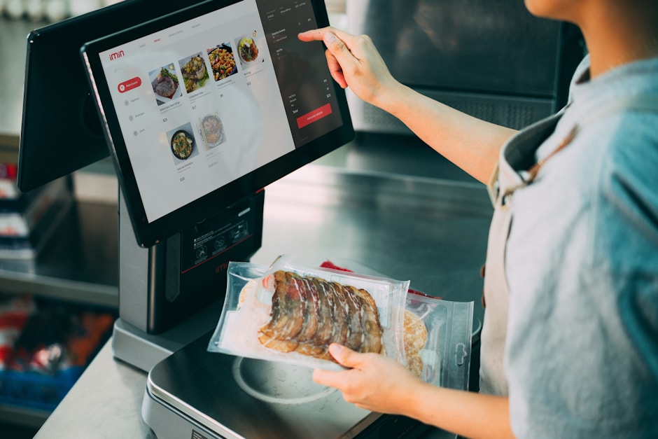 Tablet con gestionale in un ristorante